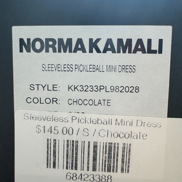 Norma Kamali Sleeveless Brown Mini Dress Small - Picture 10 of 10